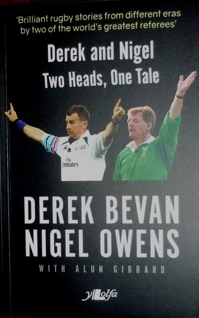 Nigel Owens latest book, in which he shared memories with Derek Bevan